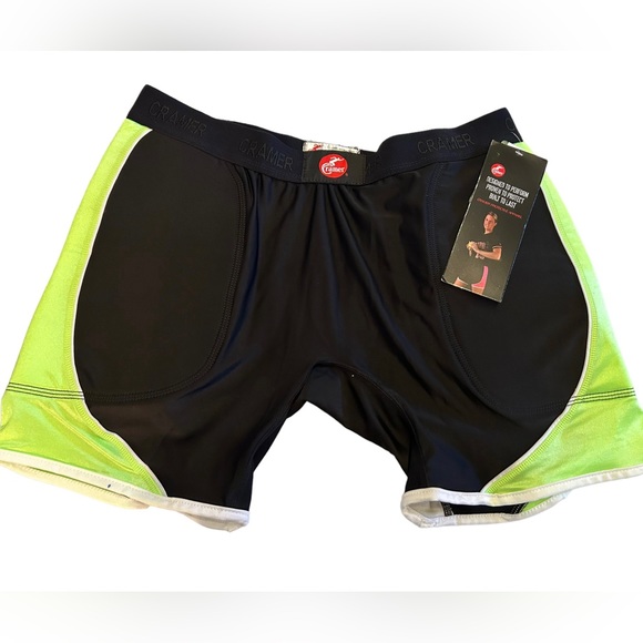 CRAMER plus size 2XL Womens Crossover Softball Sliding Shorts w/Foam Padding NWT - Picture 2 of 5
